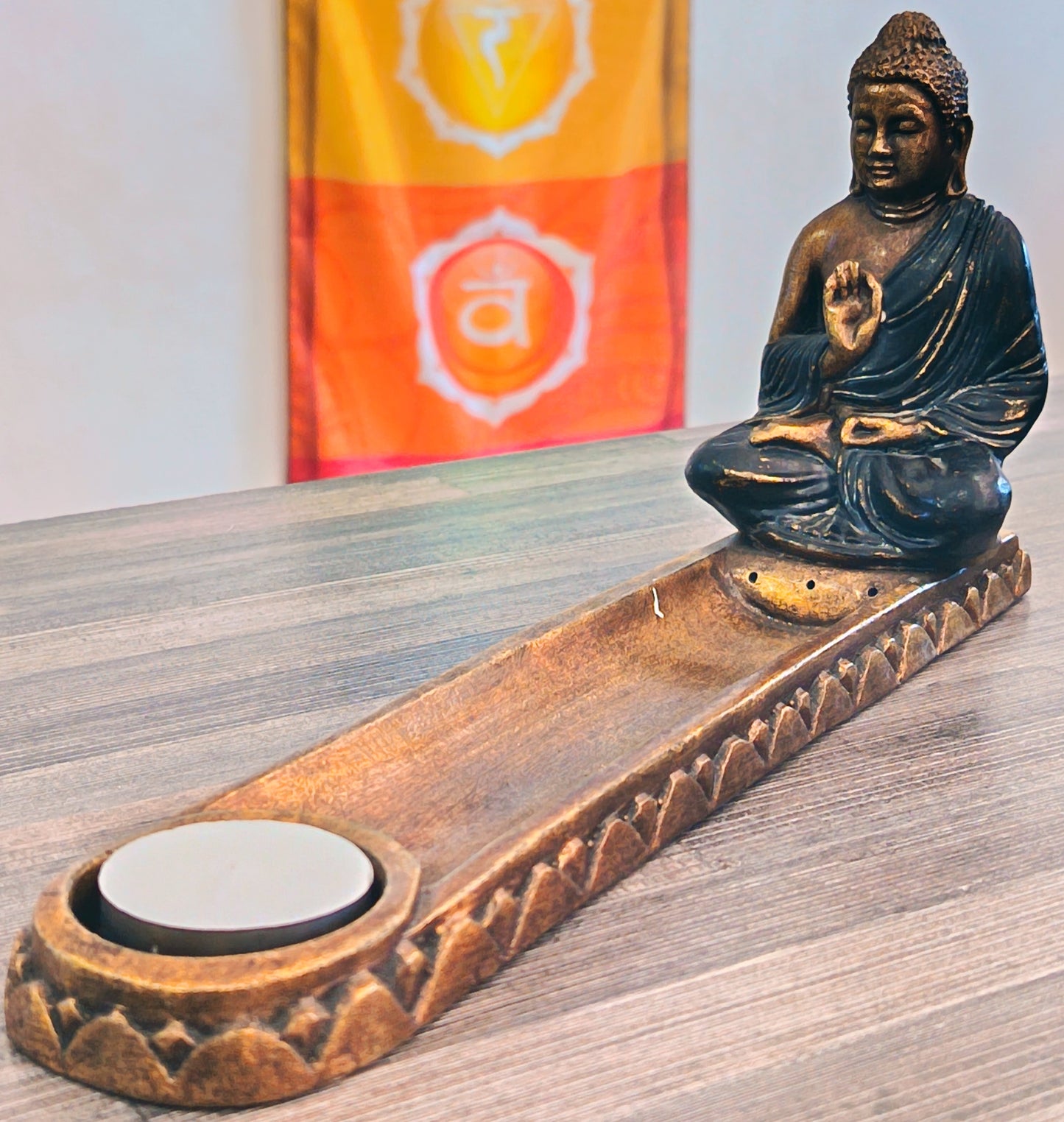 Buddha Incense Holder Black