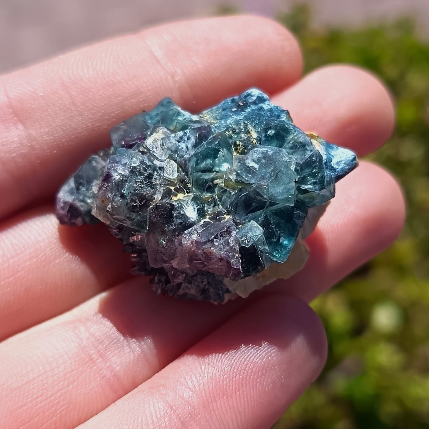 Feldspar and Foitite with fluorite- 17g