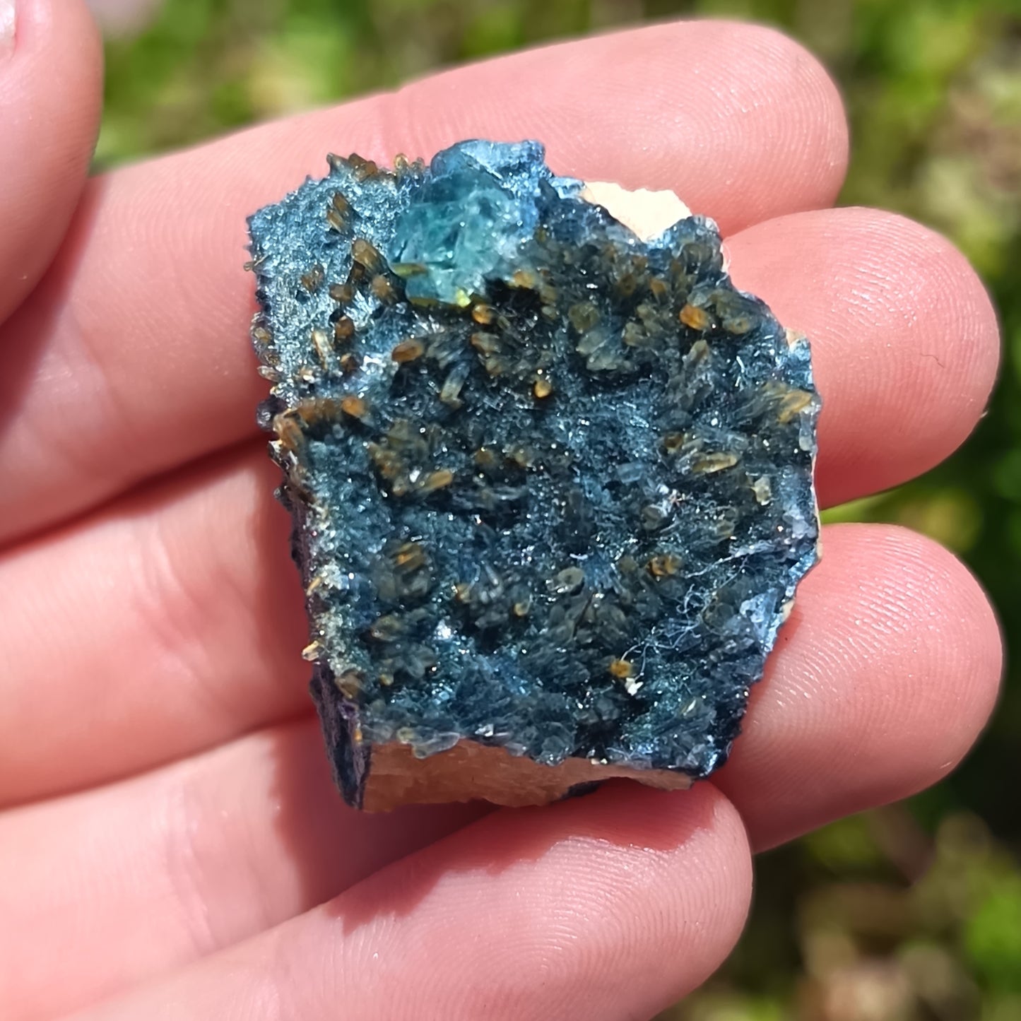 Feldspar with Foitite and Fluorite - 21g