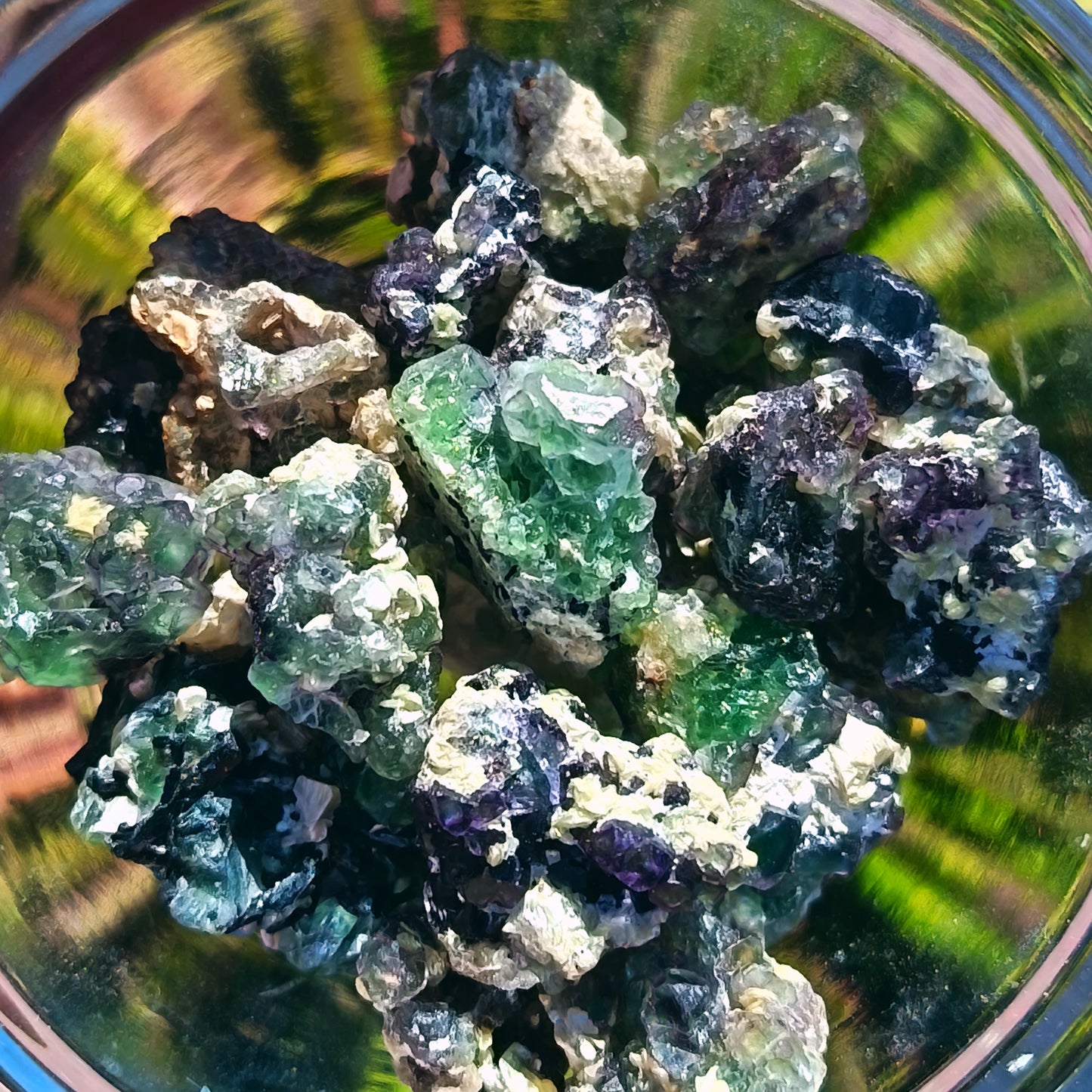 Green Fluorite With Schorl and Mica from Erongo - 6- 24g