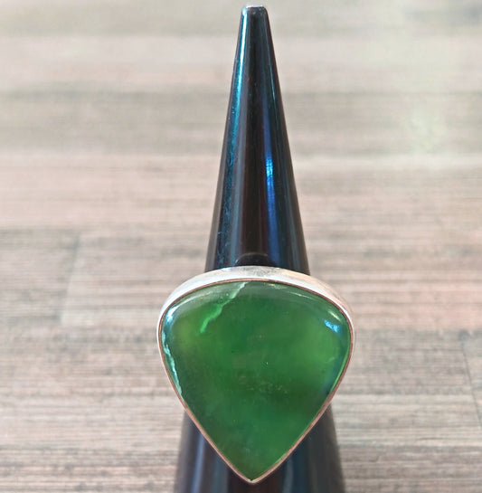 Sterling Silver Jade Ring