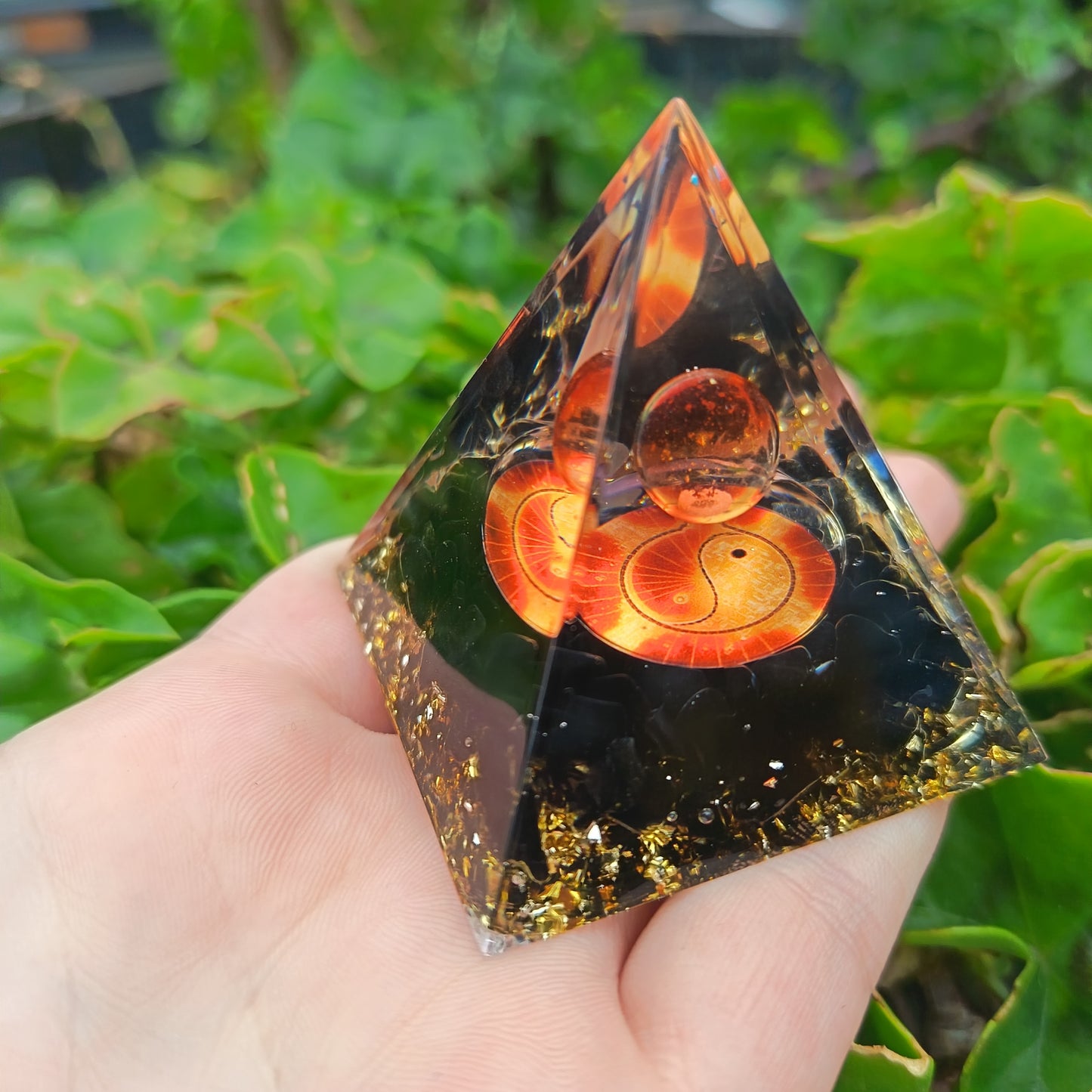 Black Obsidian Orgonite Pyramid