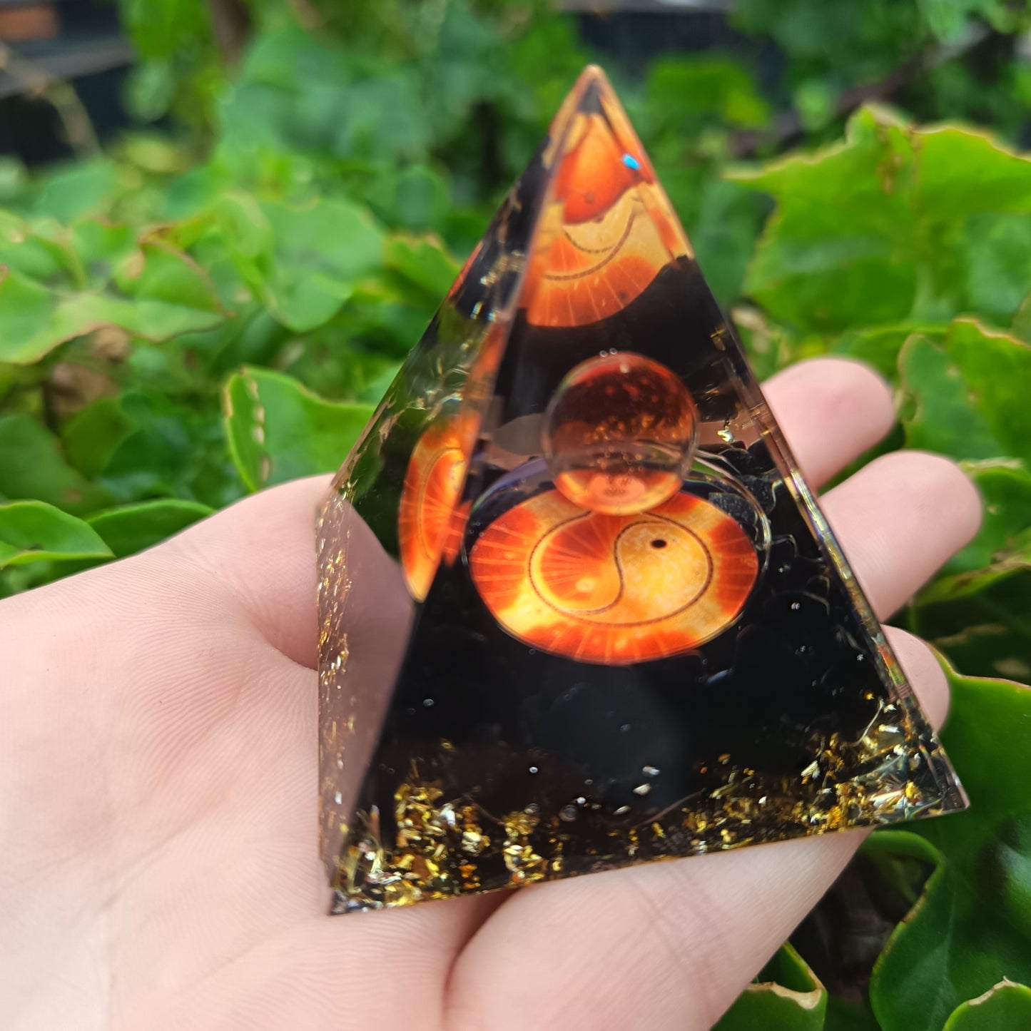 Black Obsidian Orgonite Pyramid