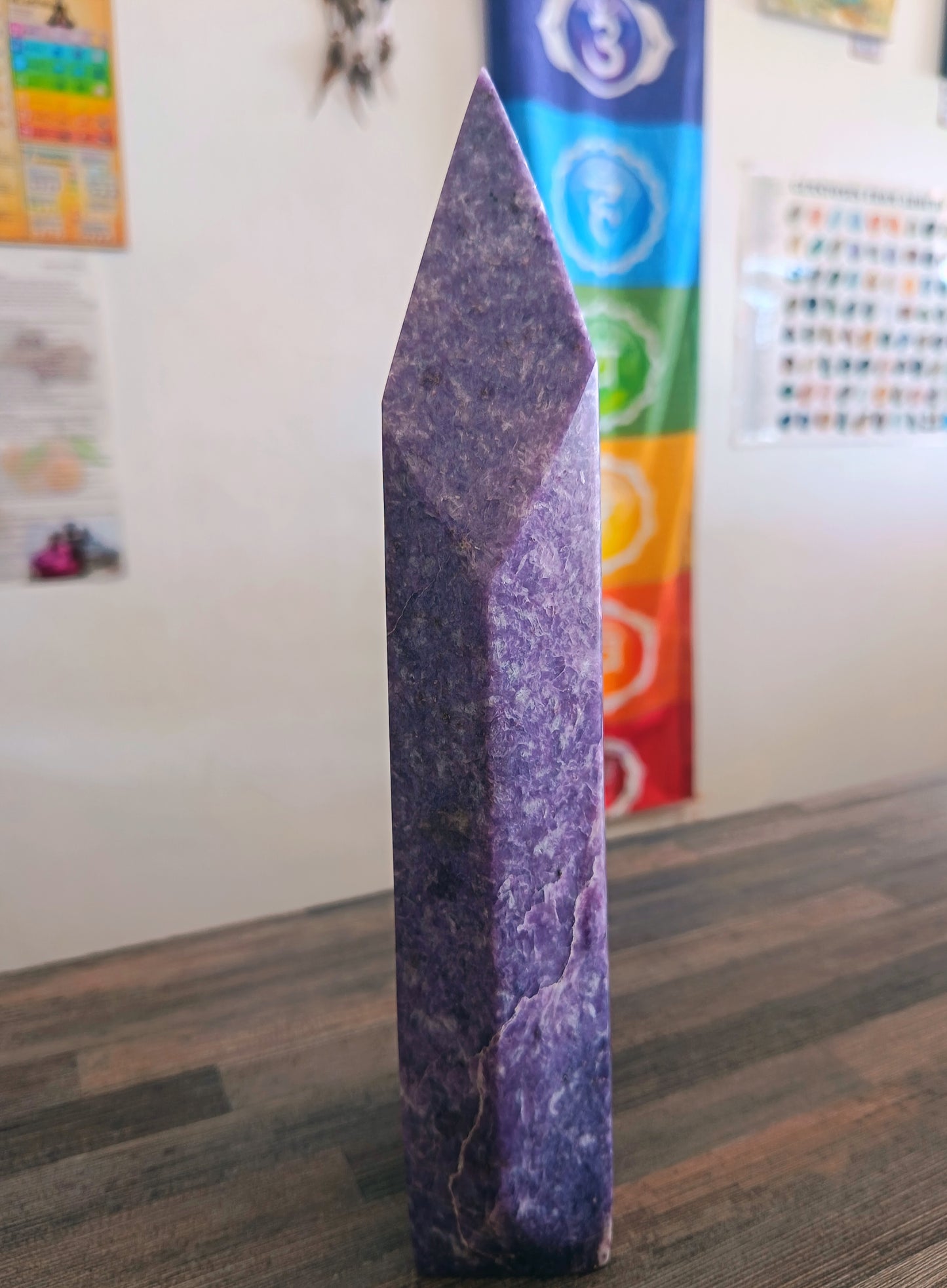 Large Lepidolite Point