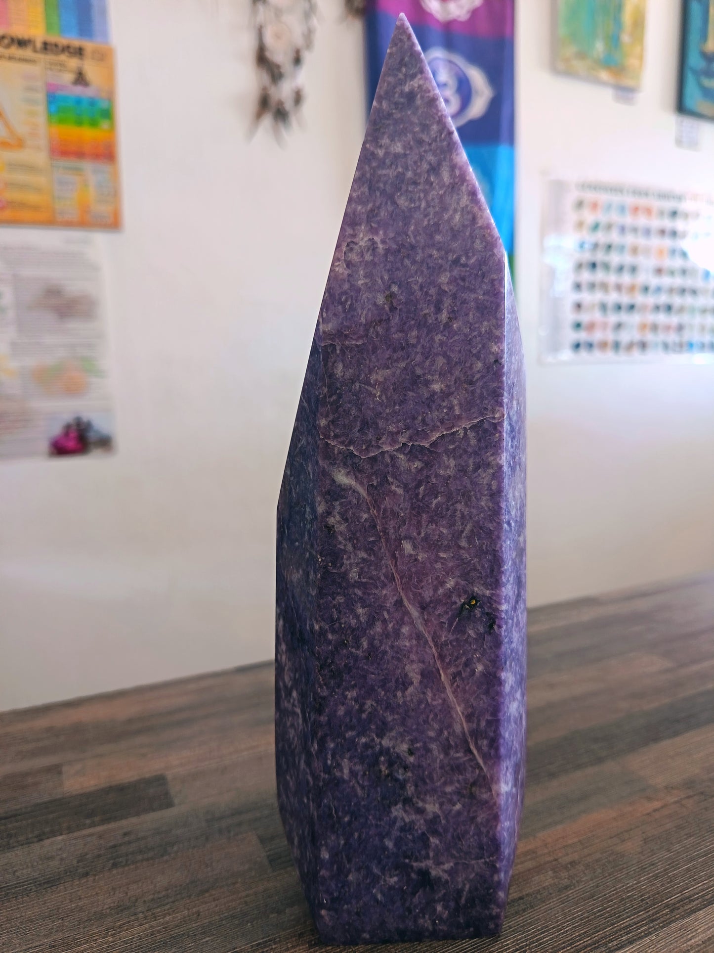 Large Lepidolite Point