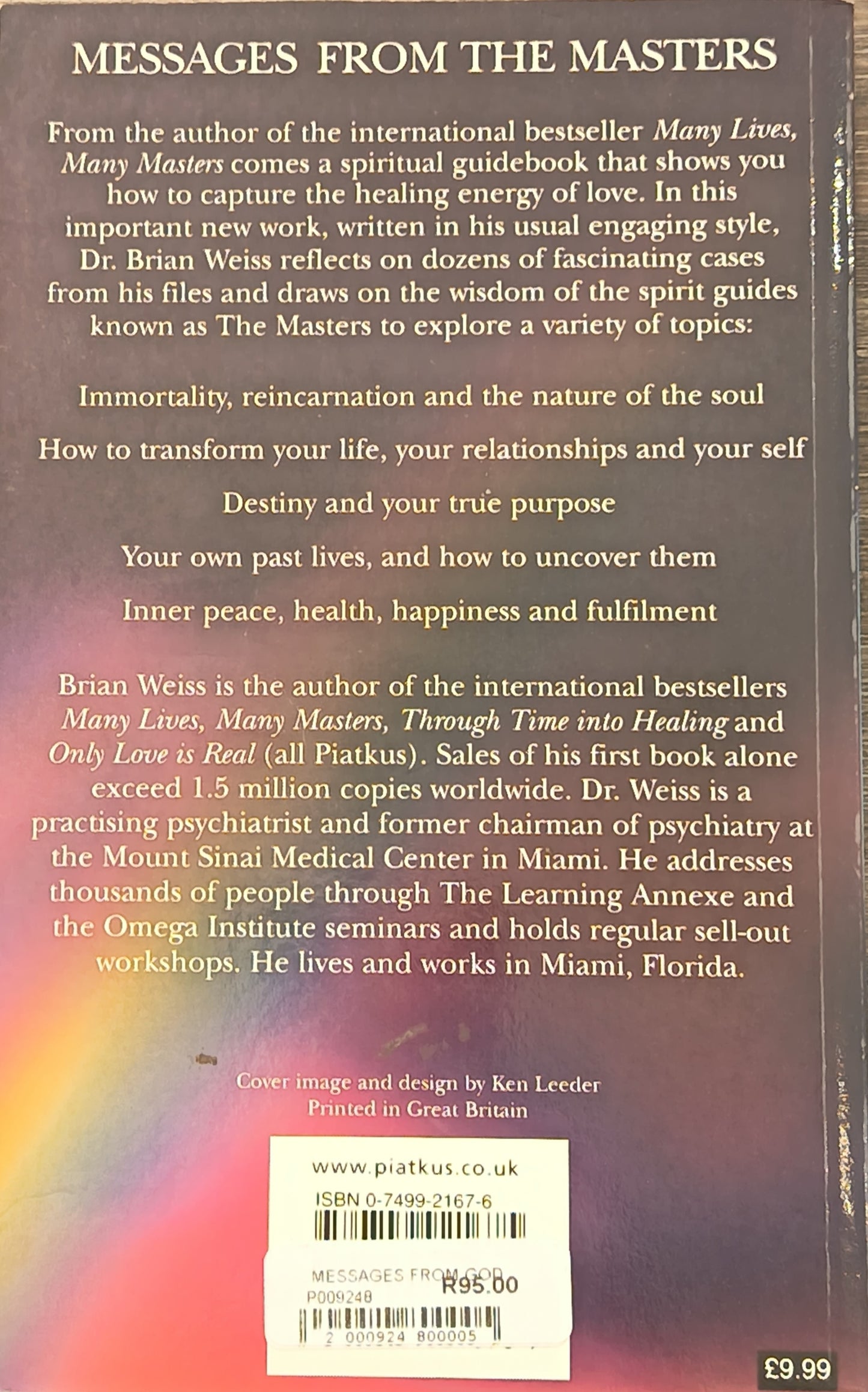 Messages From The Masters By: Dr Brian Weiss