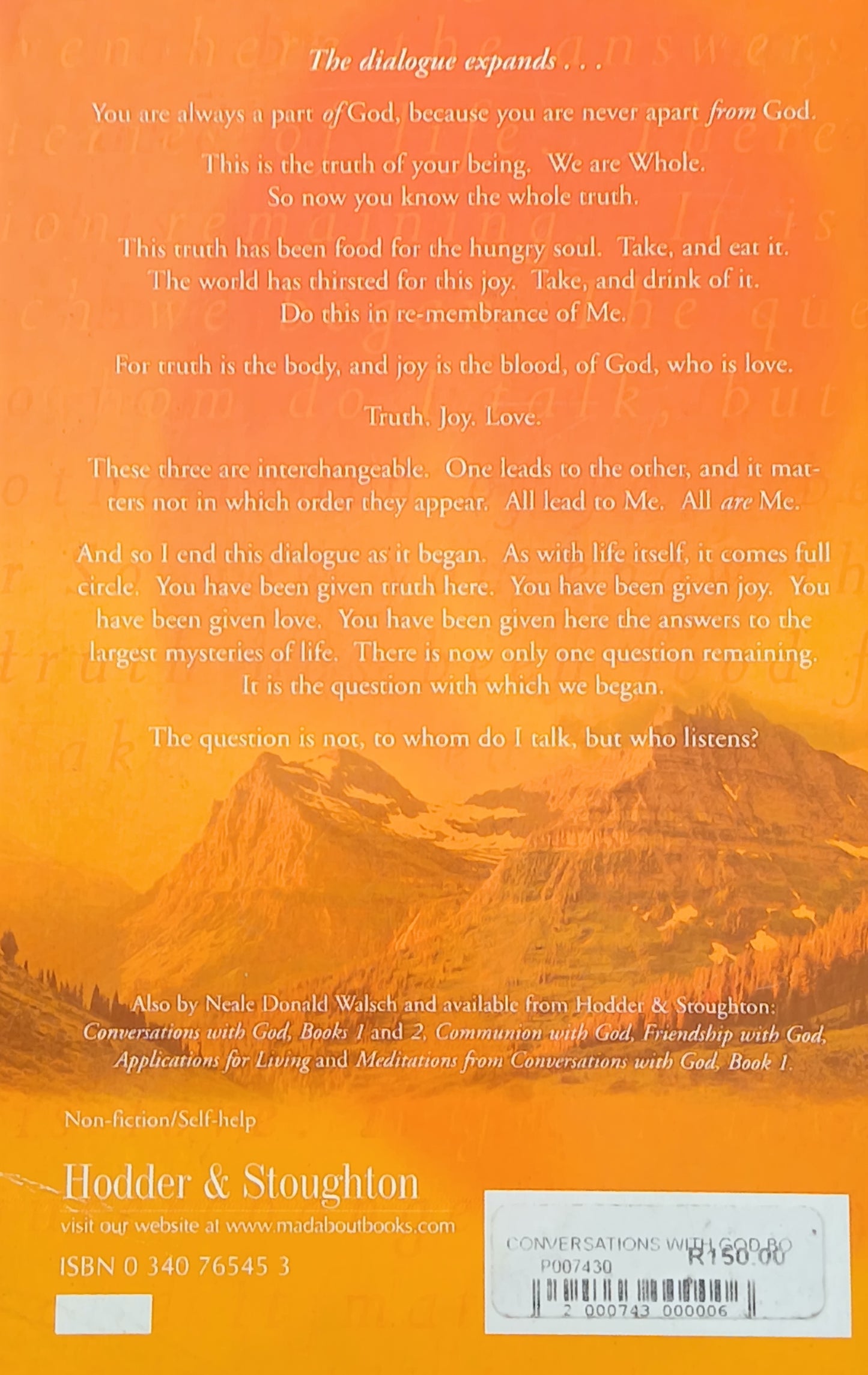 Conversations With God By: Neale Donald Walsch
