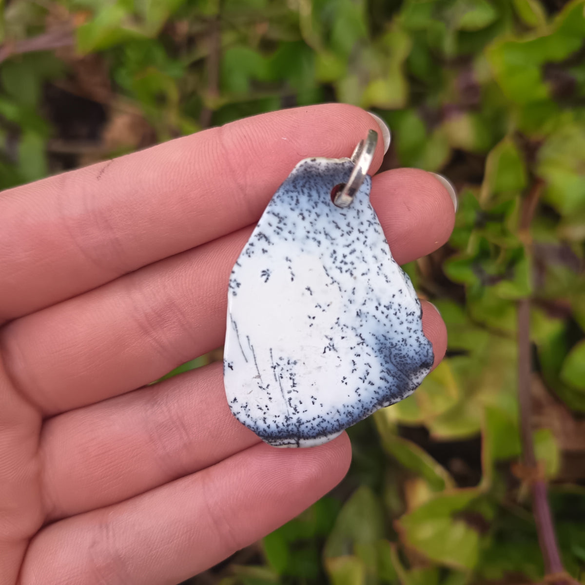 Sterling Silver Dendrite Opal Pendant