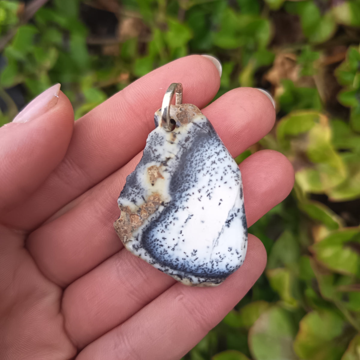 Sterling Silver Dendrite Opal Pendant