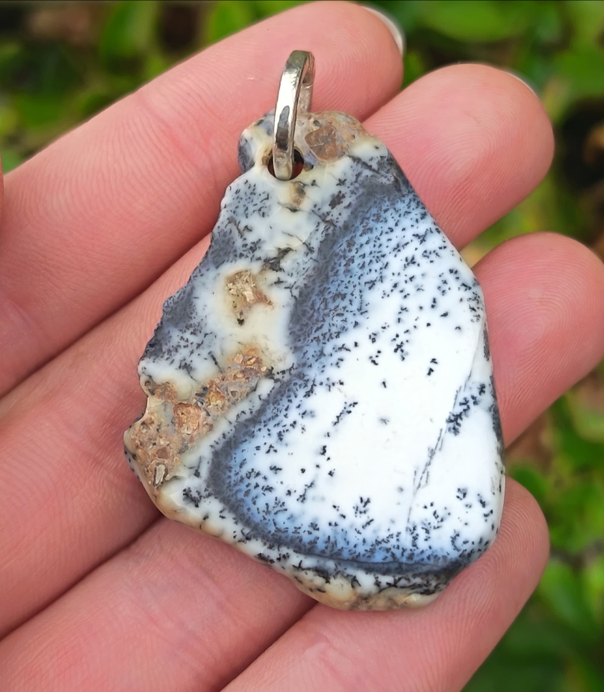 Sterling Silver Dendrite Opal Pendant