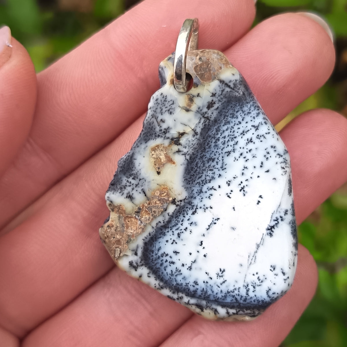 Sterling Silver Dendrite Opal Pendant