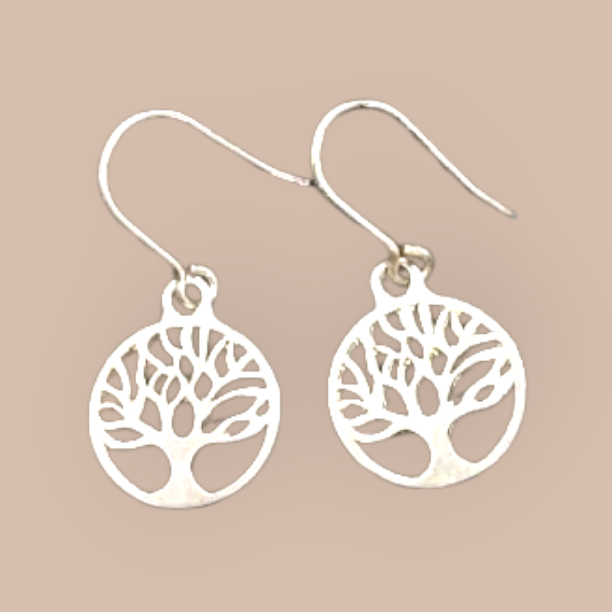 STERLING SILVER TREE OF LIFE EARRINGS 
