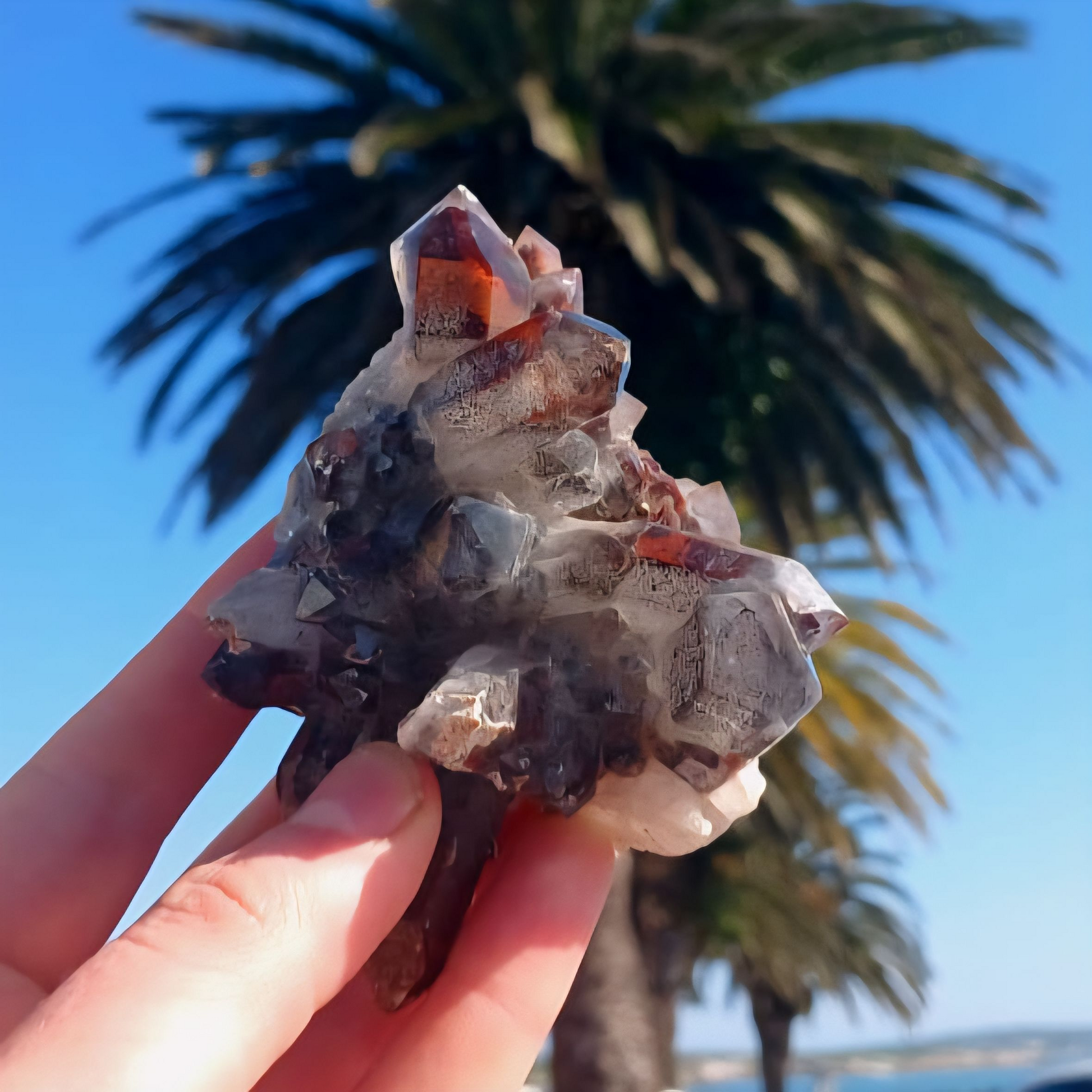 ORANGE RIVER QUARTZ CLUSTER 
