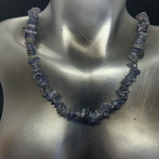 IOLITE CHIP NECKLACE