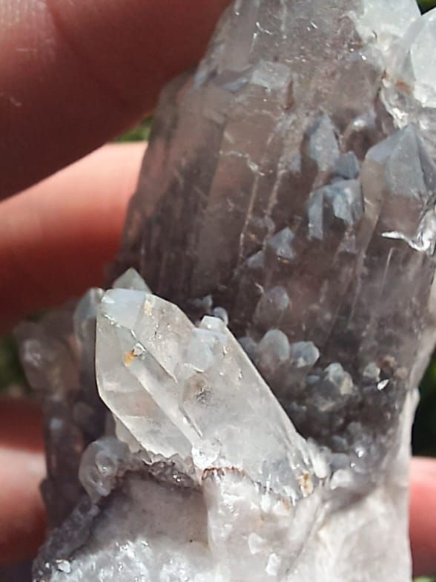 ELESTIAL HEMATITE PHANTOM QUARTZ 