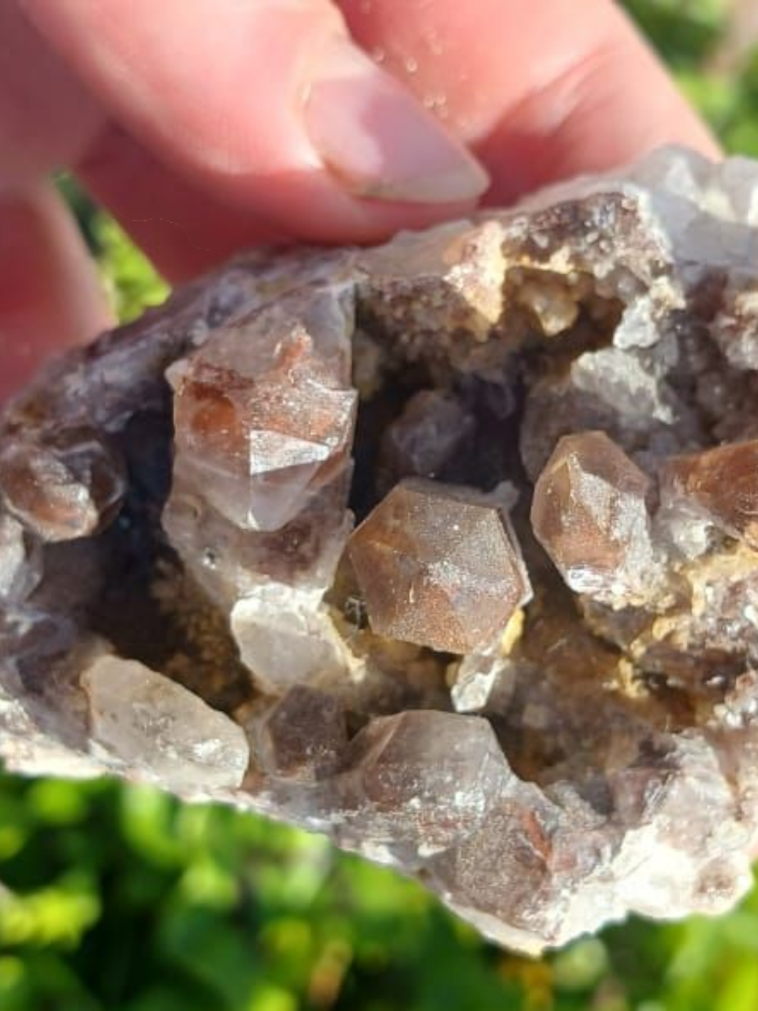 ORANGE RIVER HEMATITE QUARTZ CLUSTER 