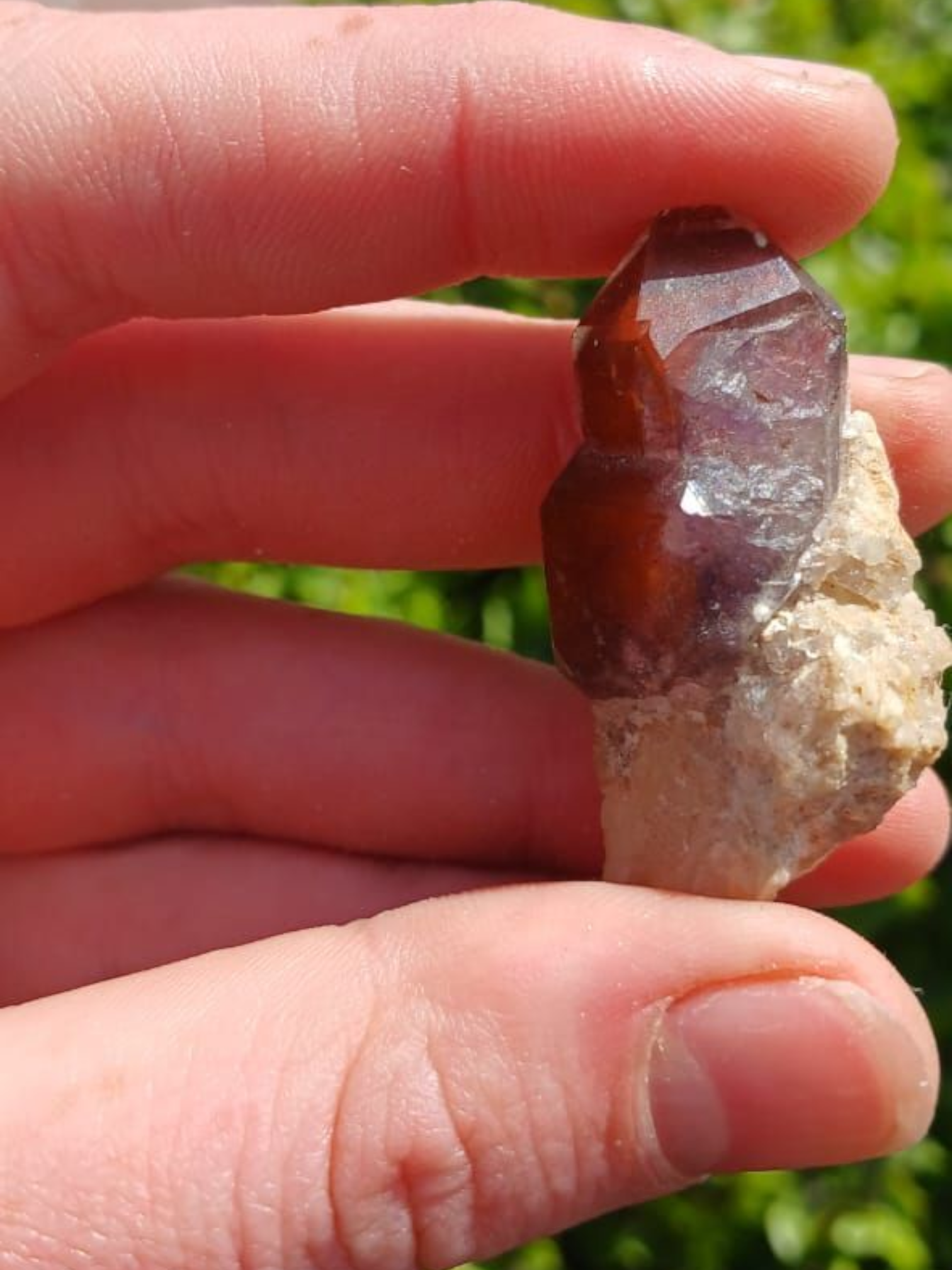 ORANGE RIVER PHANTOM QUARTZ POINT 