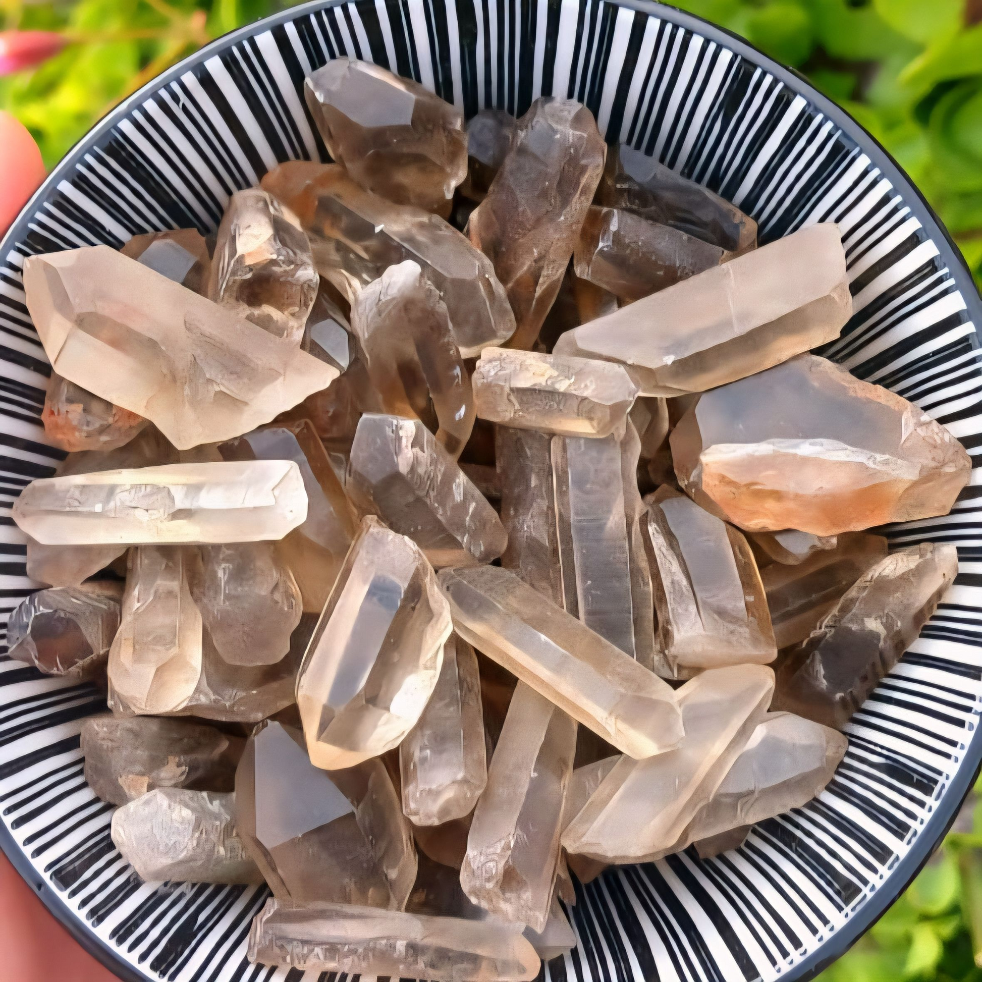 SMOKEY QUARTZ POINTS MADAGASCAR