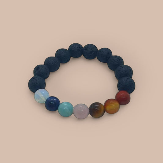 BRACELET CHAKRA BEADS 10MM