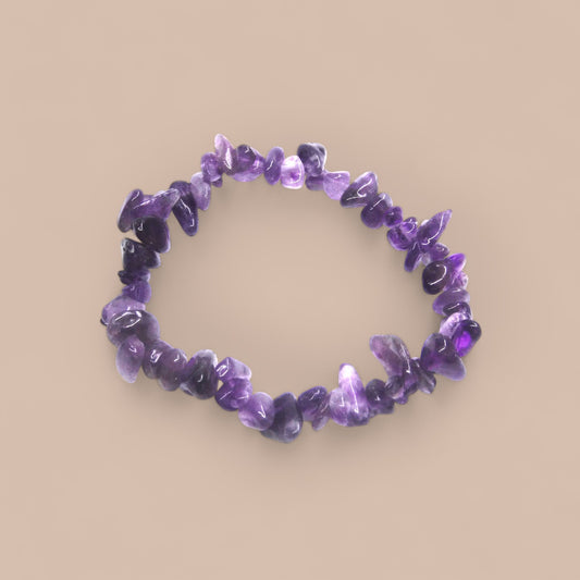 BRACELET AMATHYST CHIPS