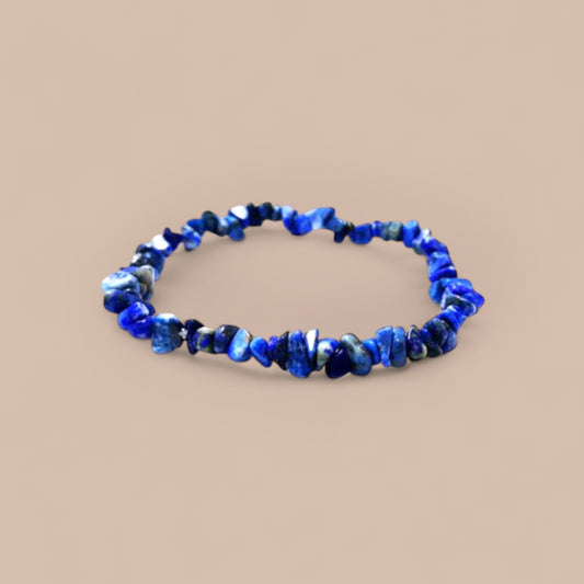 BRACELET LAPIS LAZULI CHIPS 