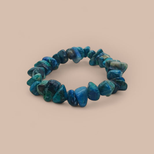 BRACELET CHRYSOCOLLA CHIPS