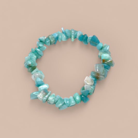 BRACELET AMAZONITE CHIPS
