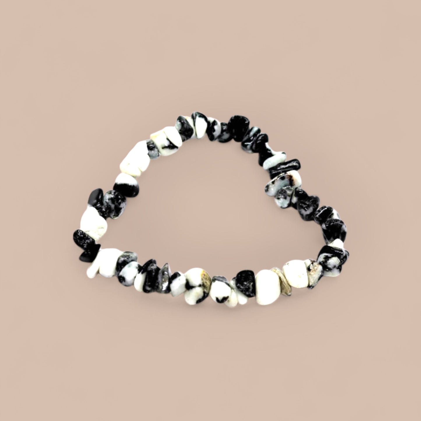 BRACELET ZEBRA JASPER CHIPS