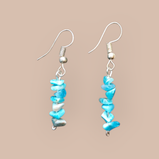 APATITE CHIPS EARRINGS 
