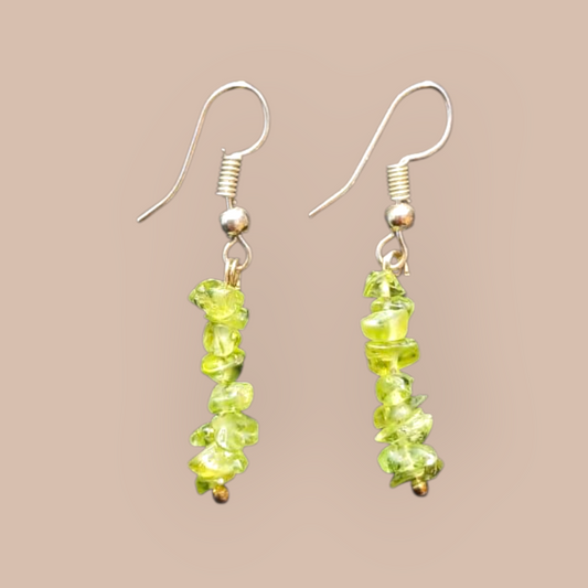 PERIDOT CHIPS EARRINGS 
