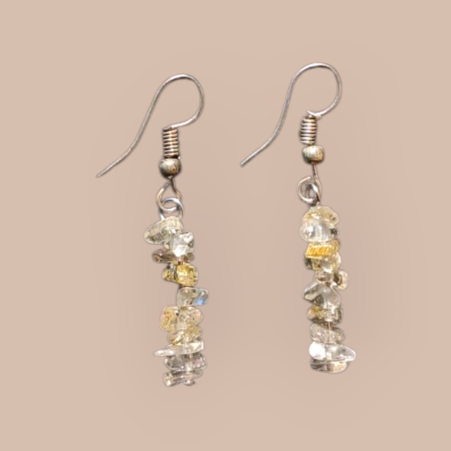 RUTILATED QUARTZ CHIPS EARRINGS 