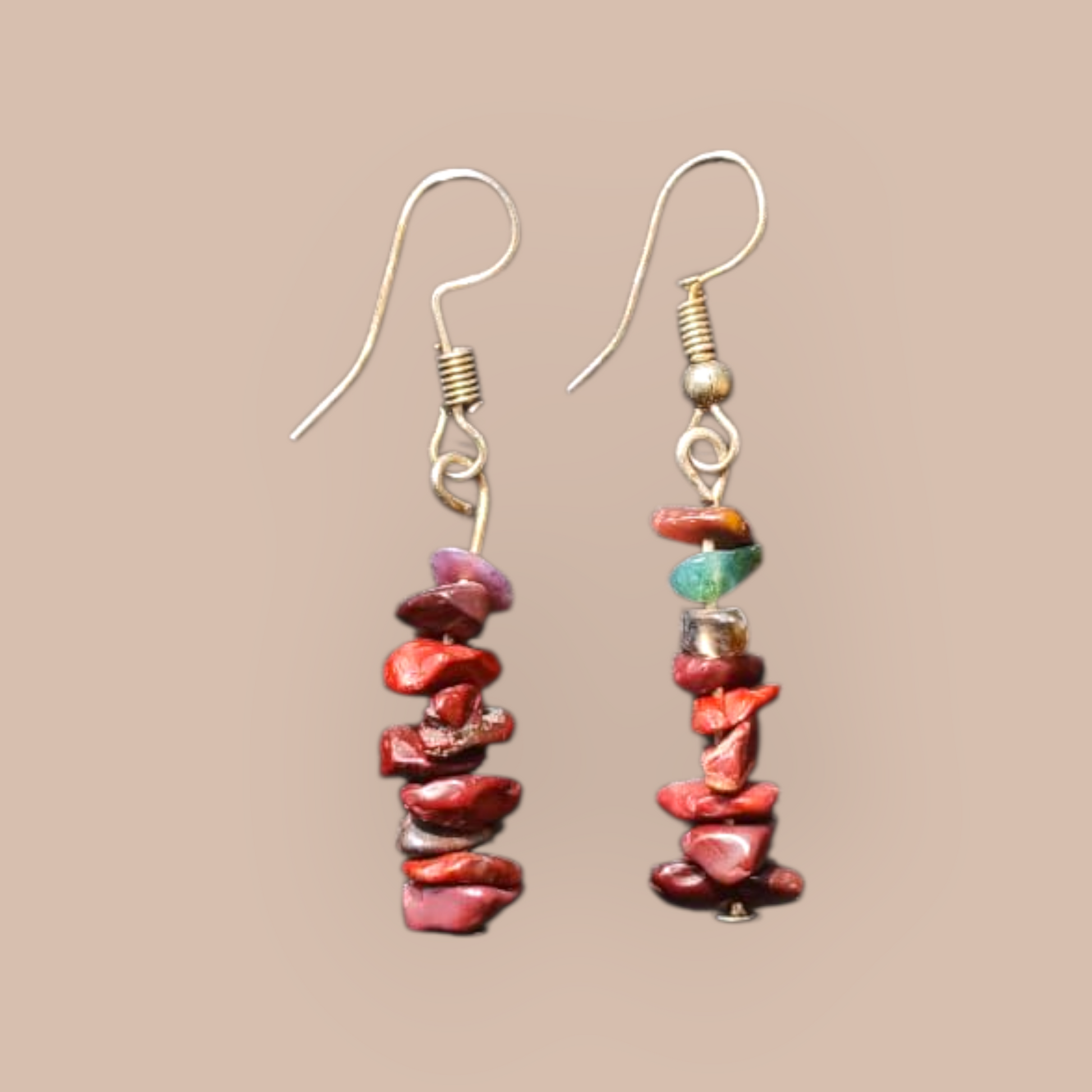 MOOKAITE CHIPS EARRINGS 