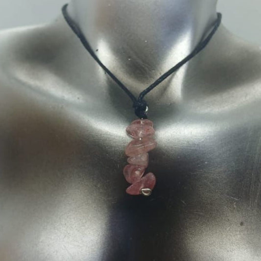 STRAWBERRY QUARTZ NECKLACE