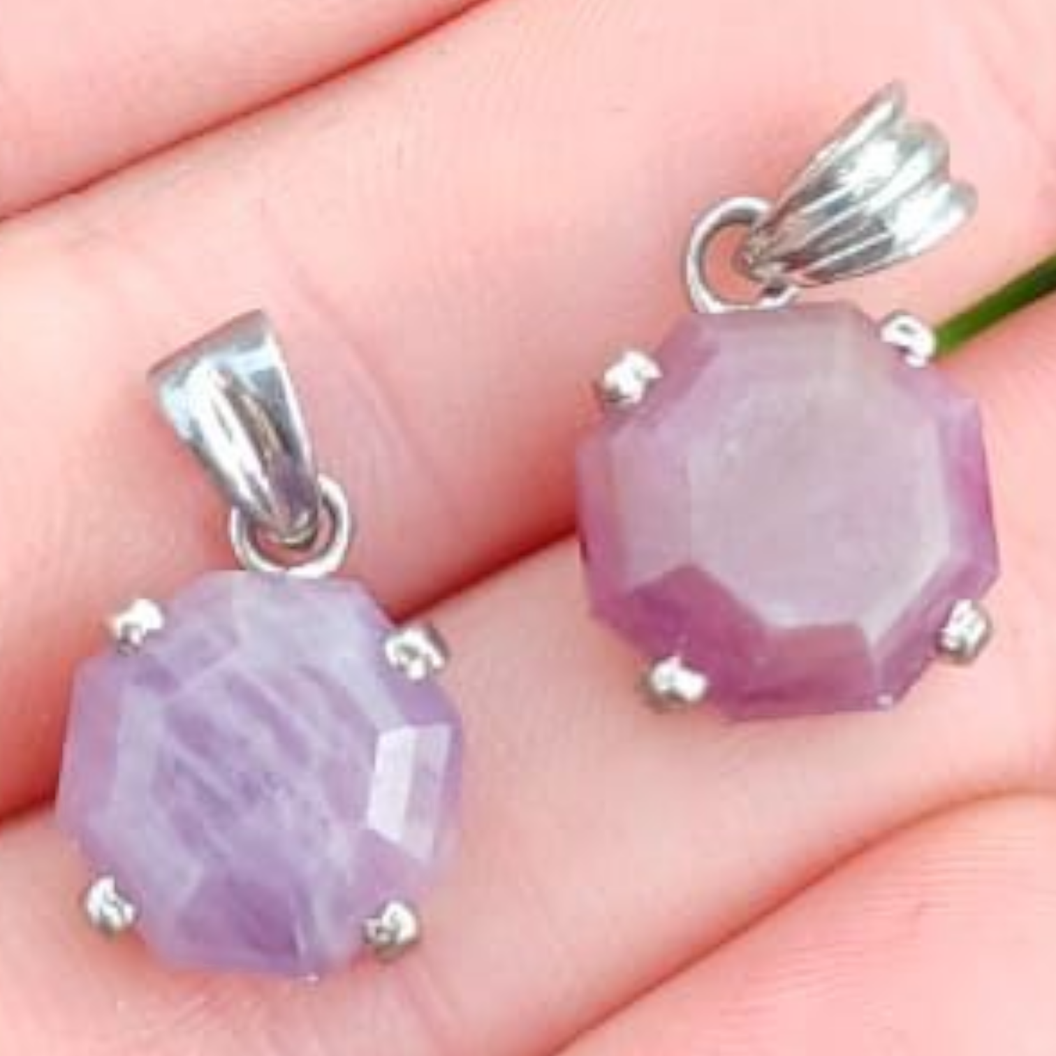 STERLING SILVER RUBY PENDANT 