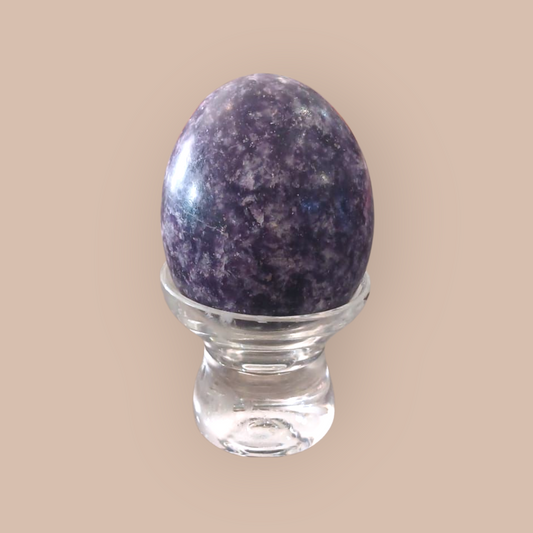 LEPIDOLITE EGG MADAGASCAR 