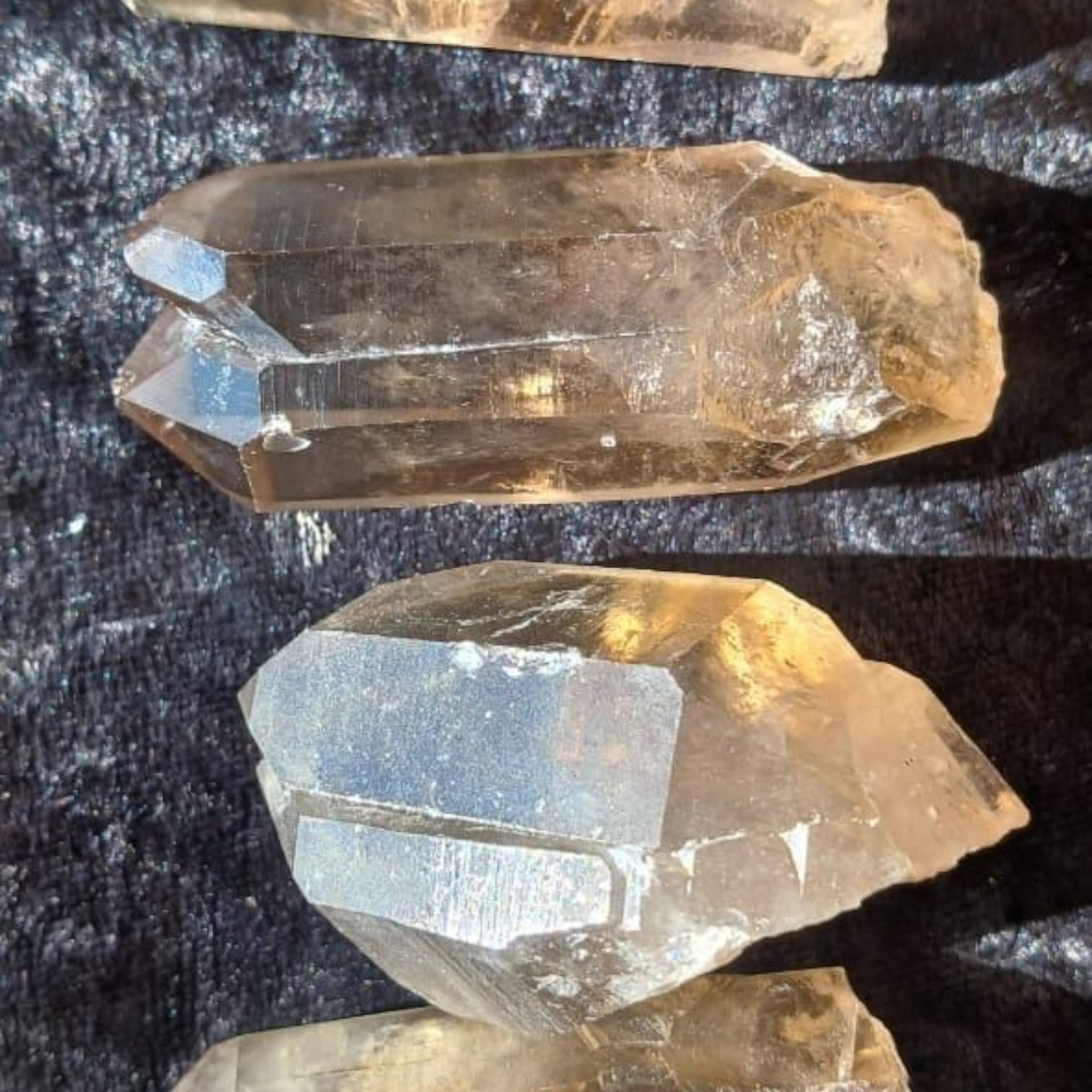 SMOKEY QUARTZ POINTS TWINS