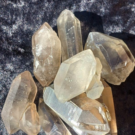 SMOKEY QUARTZ POINTS DOUBLE TERMINATED