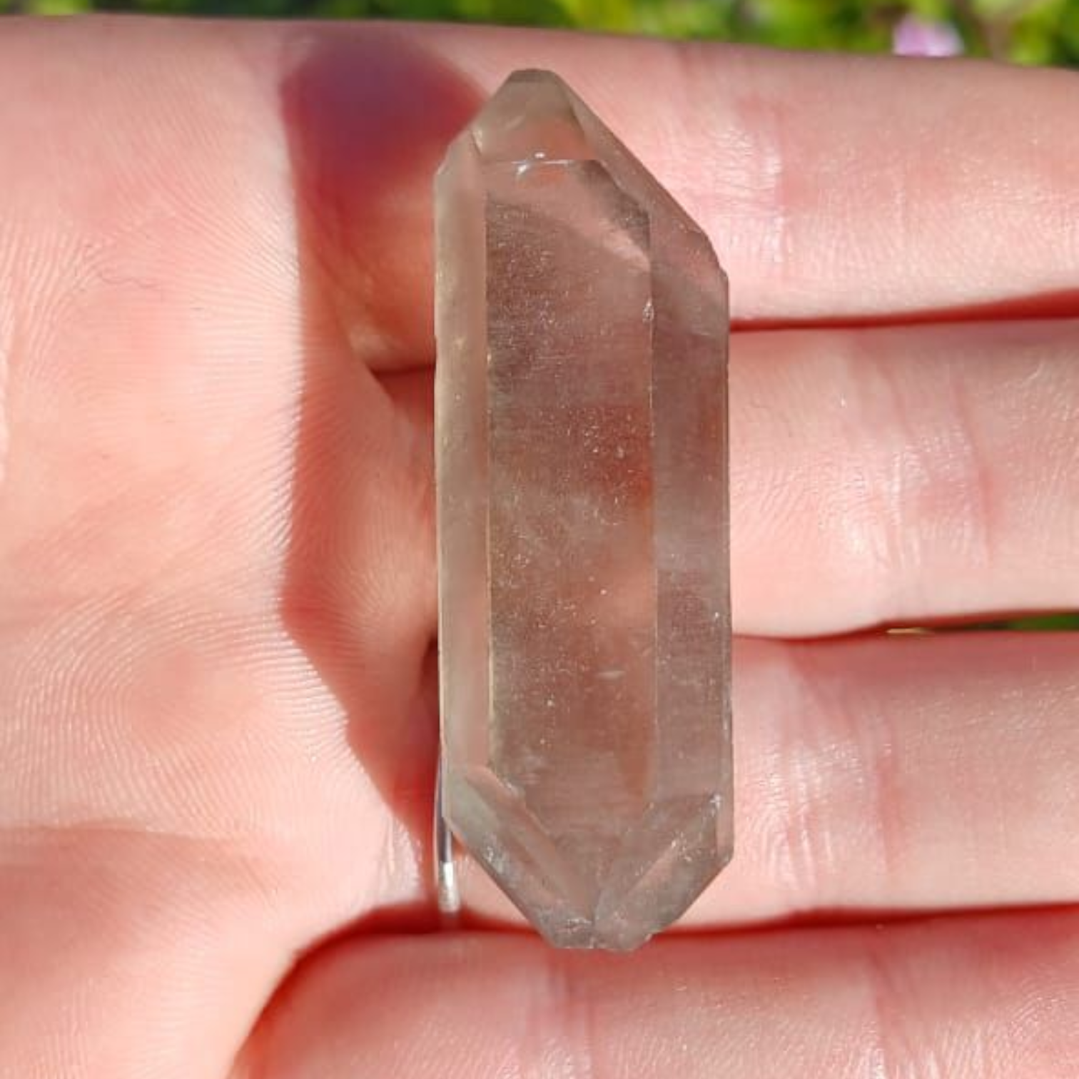 SMOKEY QUARTZ POINTS DOUBLE TERMINATED