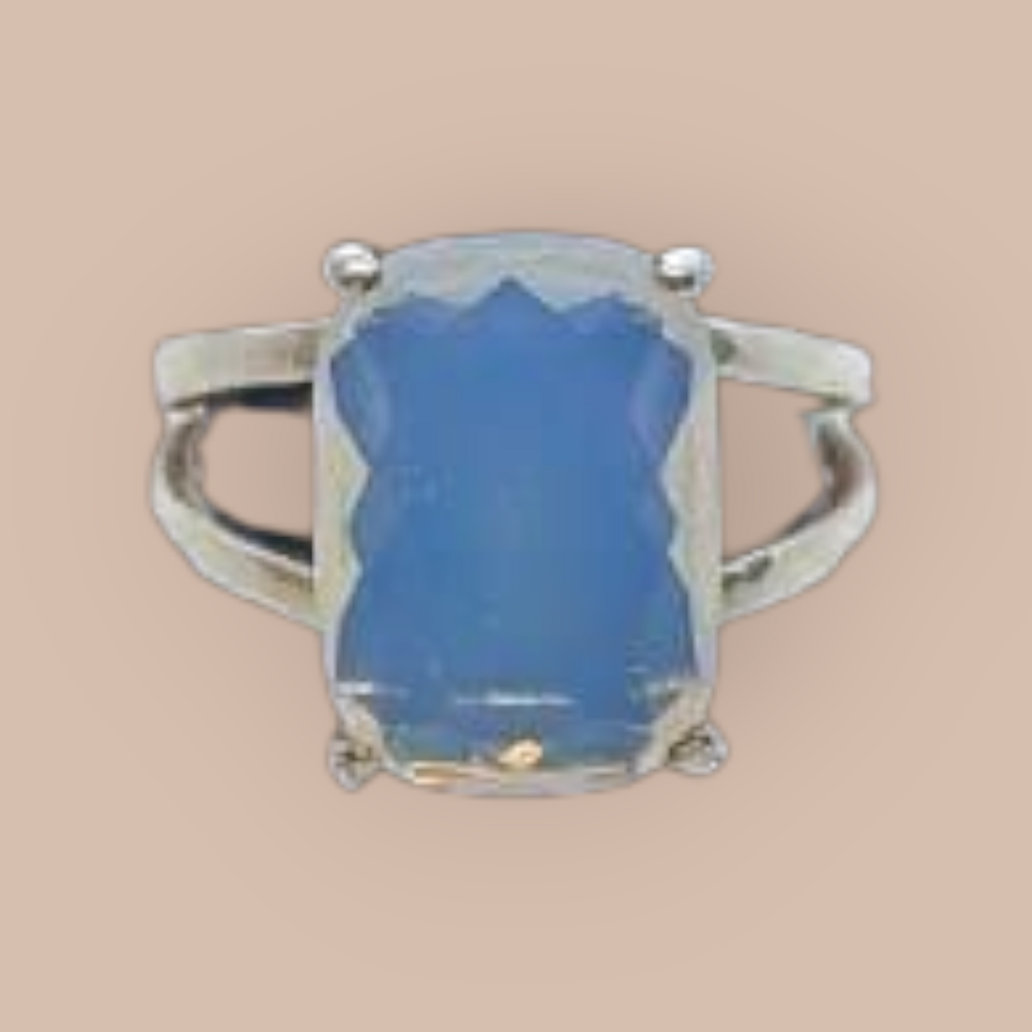 STERLING SILVER OPALITE RING 