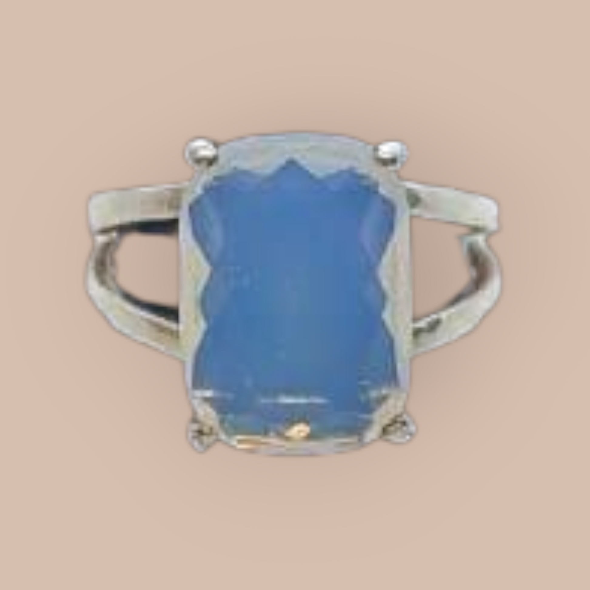 STERLING SILVER OPALITE RING 