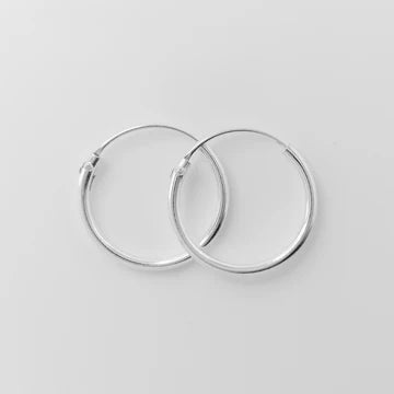 STERLING SILVER 12MM SLEEPER EARRINGS 