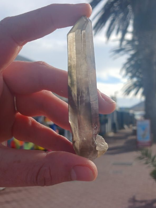 SMOKEY QUARTZ LAZER WAND