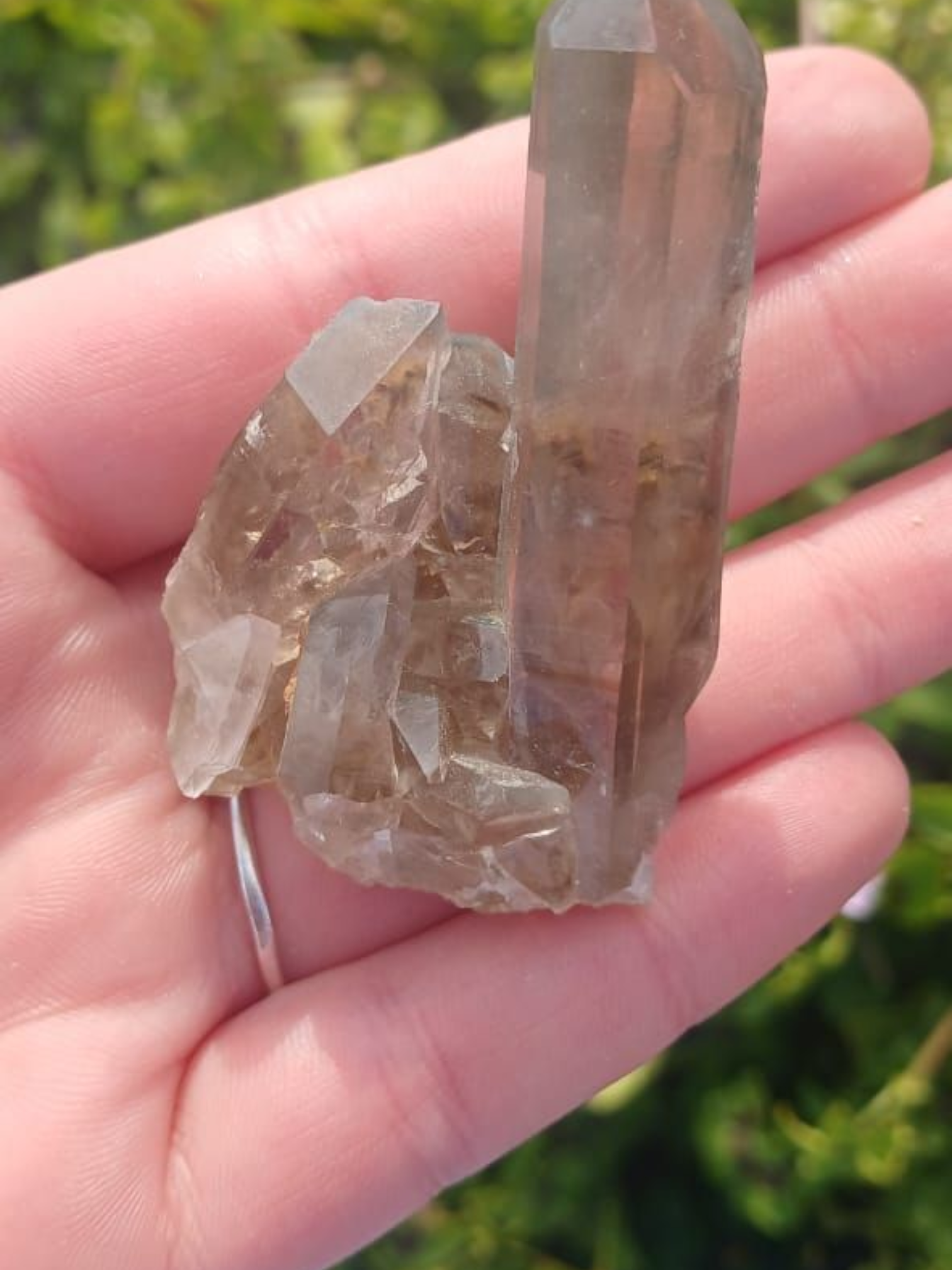 SMOKEY QUARTZ CLUSTER 
