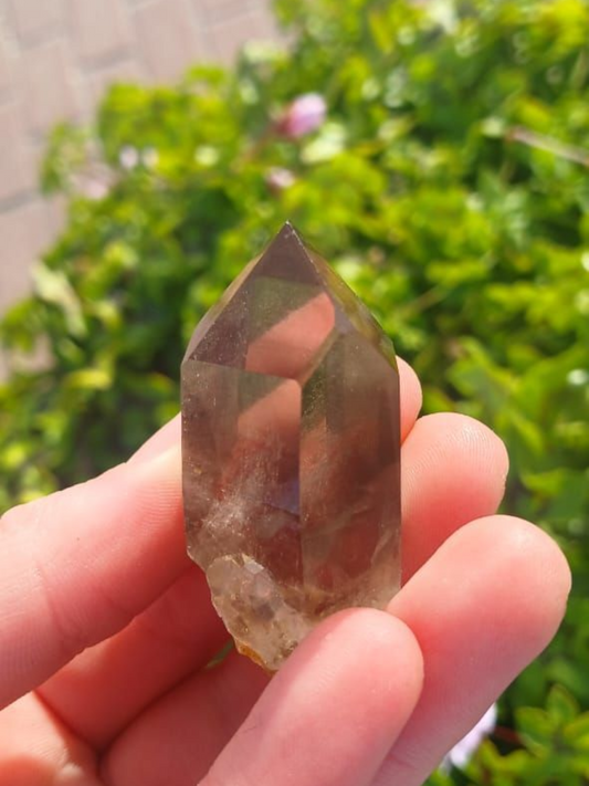 SMOKEY QUARTZ POINT TIME LINK
