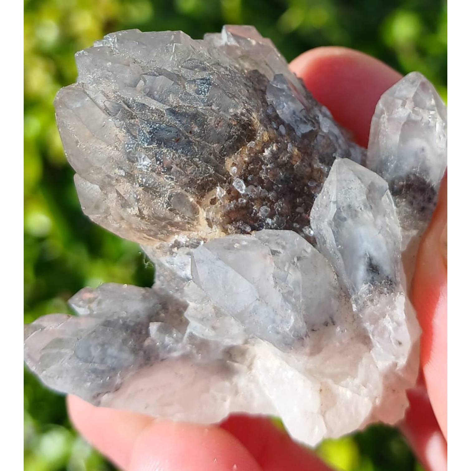 ORANGE RIVER HEMATITE PHANTOM QUARTZ 