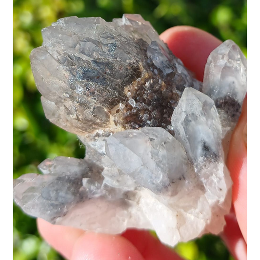 ORANGE RIVER HEMATITE PHANTOM QUARTZ 