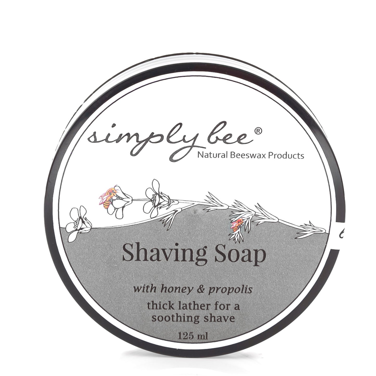 SIMPLY BEE SHQVING SOAP 125ML 