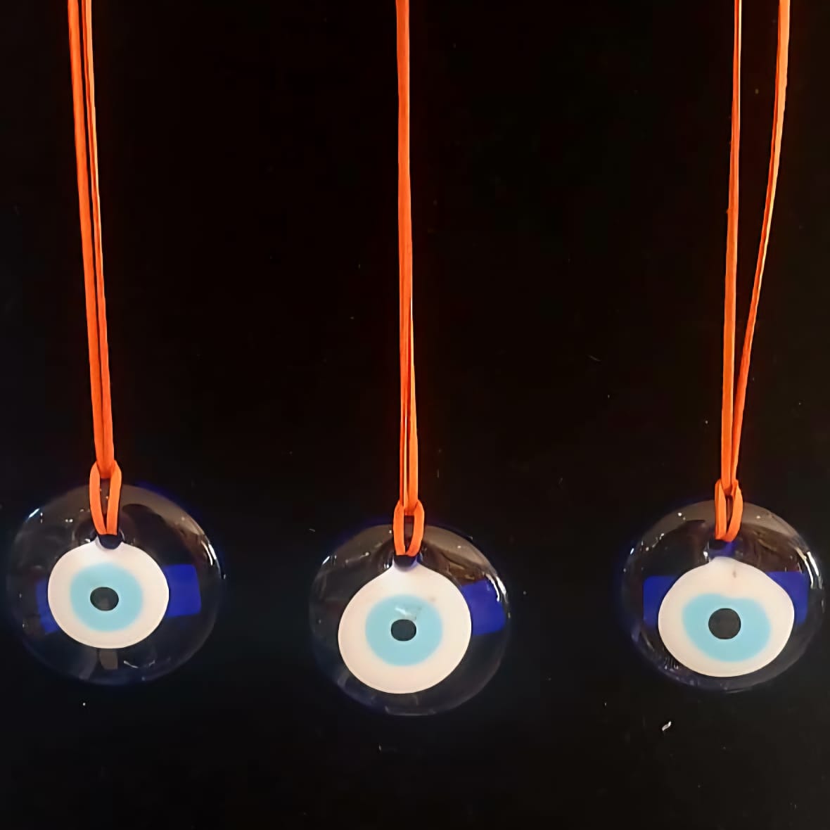 Evil Eye  Glass Hanging