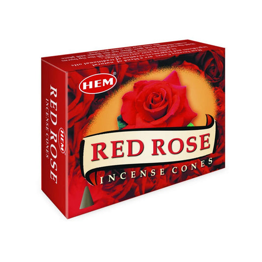 RED ROSE HEM CONES 10'S