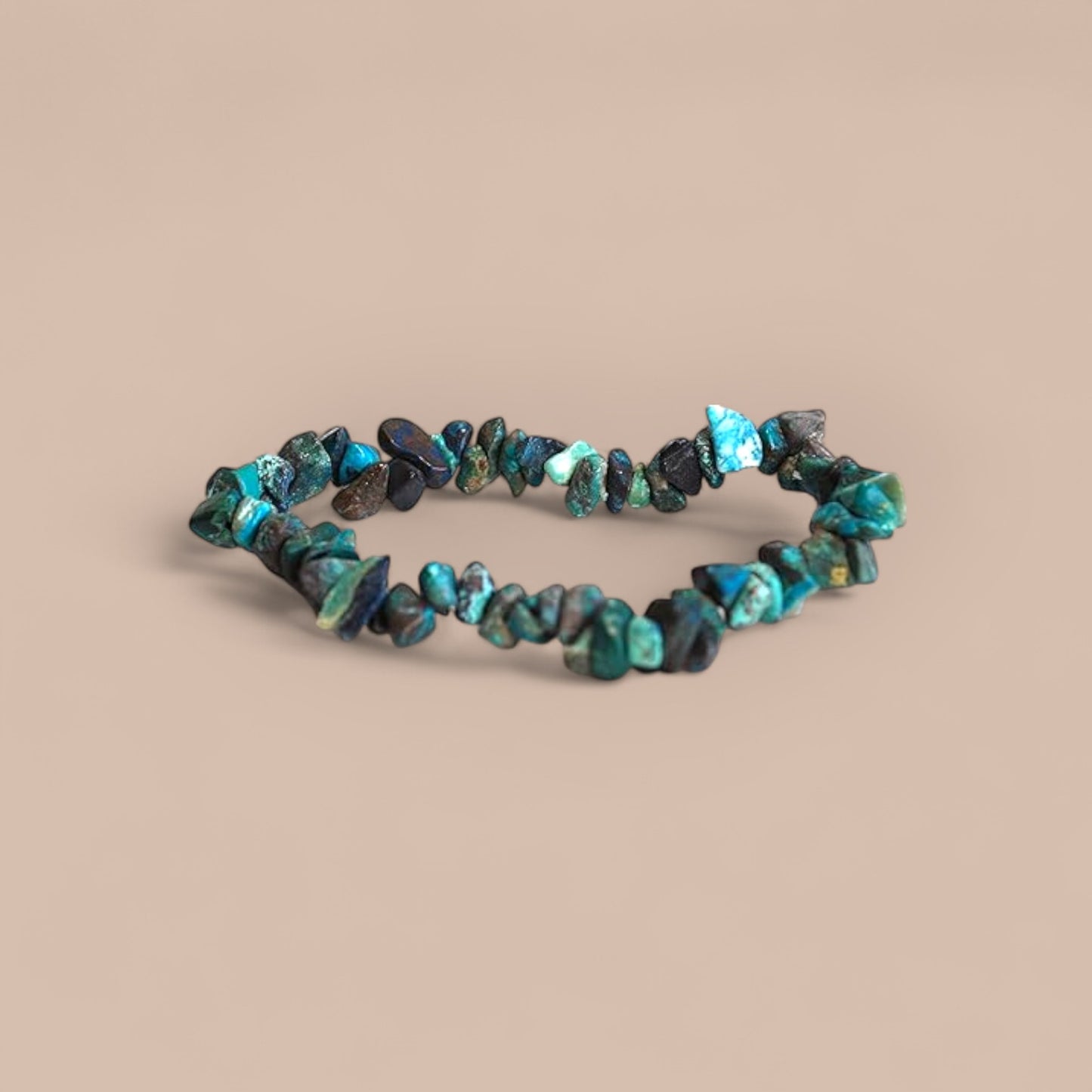  BRACELET CHRYSOCOLLA CHIPS 